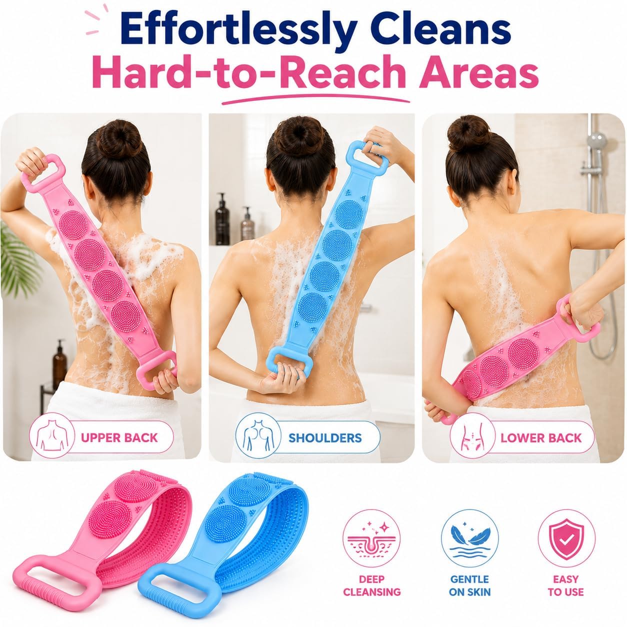 Silicone Body Back Scrubber (Pack Of 1)